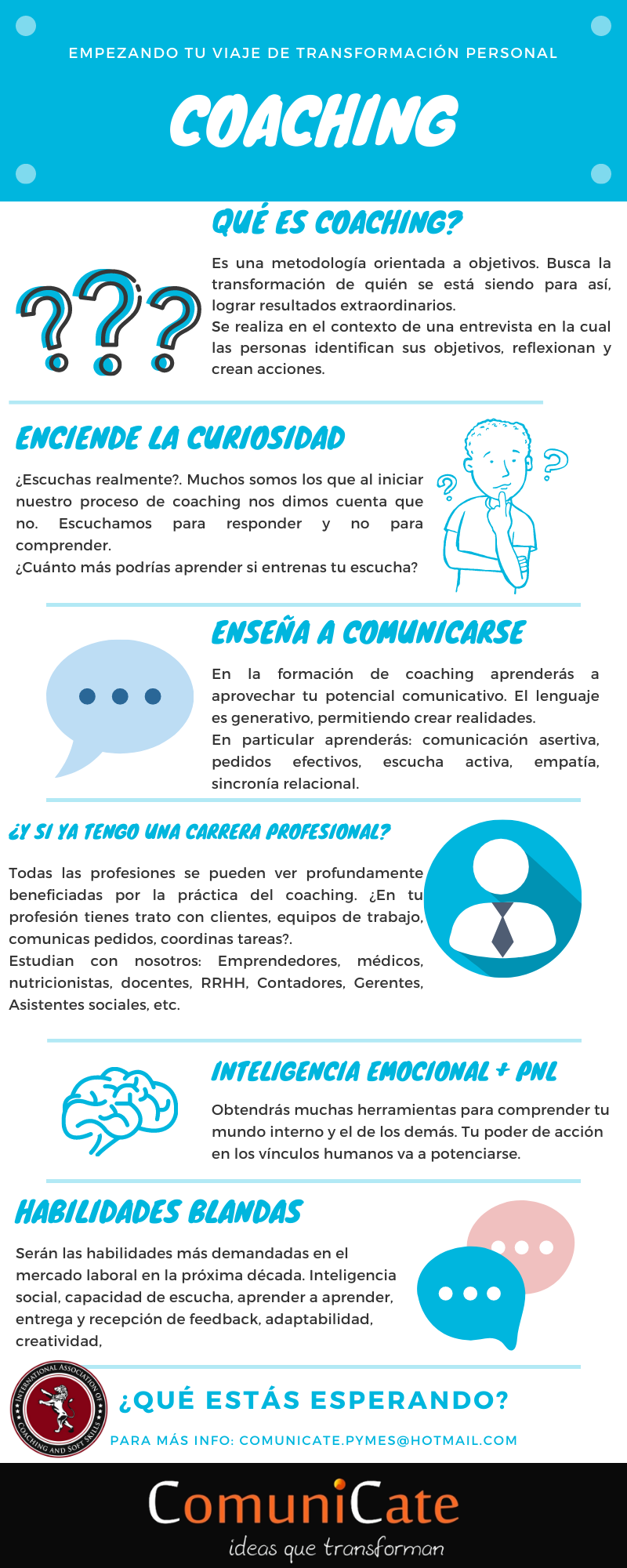 Qué es coaching y cómo puede ensenarte a comunicarte mejor, escuchar profundamente, mejorar tus habilidades profesionales, entrenar tu inteligencia emocional y desarrollar tus habilidades blandas